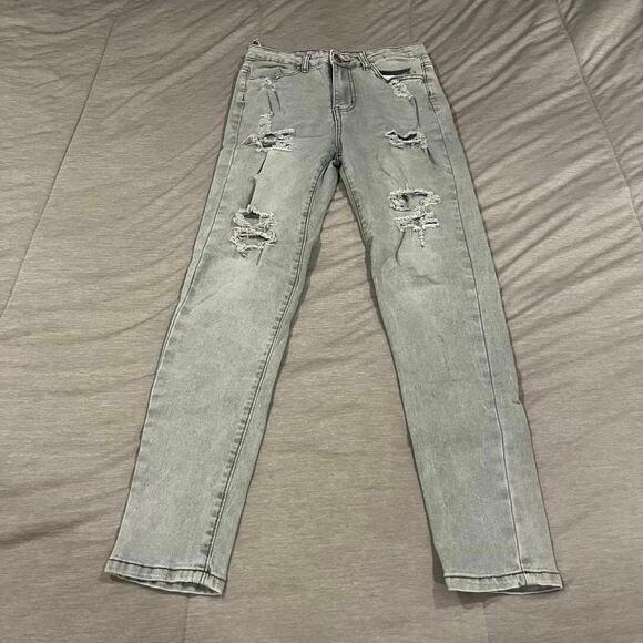 Light green ripped Jeans - Picture 1 of 5